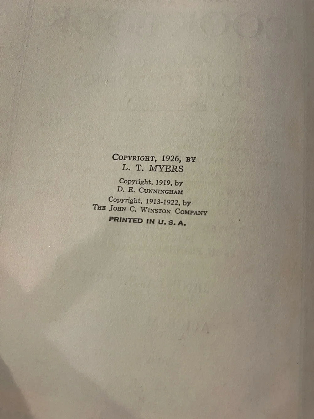 Vtg Mrs.Fryer’s Cook Book Practical Home Economics H/C Antique HC Illus 1926